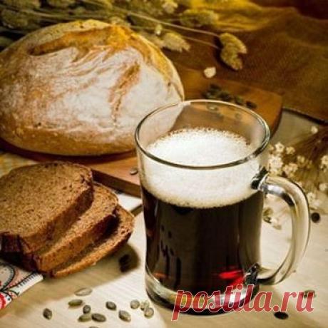 Квас из черного хлеба