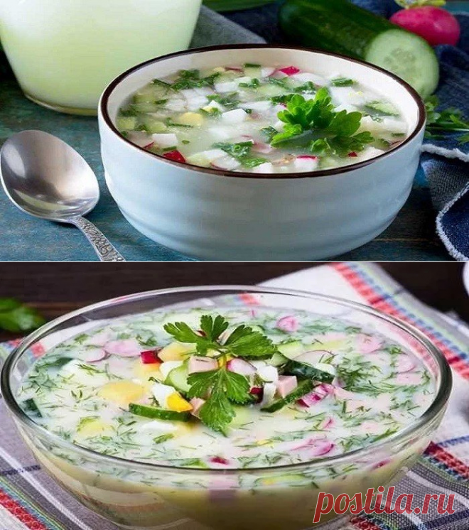 Очень вкусная окрошка на сыворотке по классическим рецептам