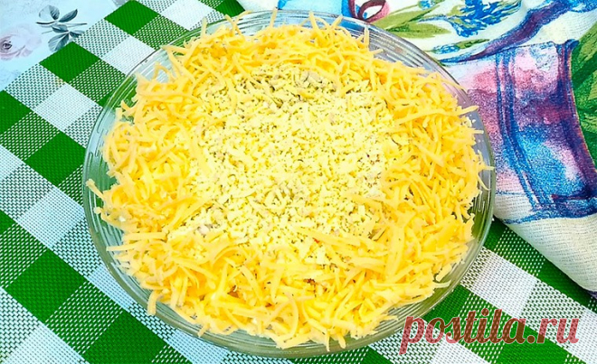 Салат с крабовыми палочками «Нежность»