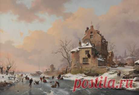 Фредерик Маринус Круземан (Frederik Marianus Kruseman, 1816–1882, Dutch) - голландский художник-пейзажист \2\