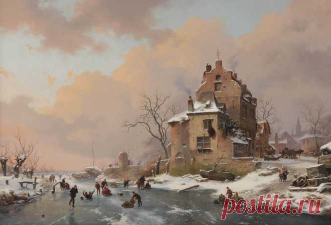 Фредерик Маринус Круземан (Frederik Marianus Kruseman, 1816–1882, Dutch) - голландский художник-пейзажист \2\
