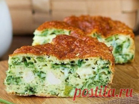 Исключительно вкусные котлеты: Безумно вкусно-нежный пирог с зеленым луком, курицей и сырной корочкой.