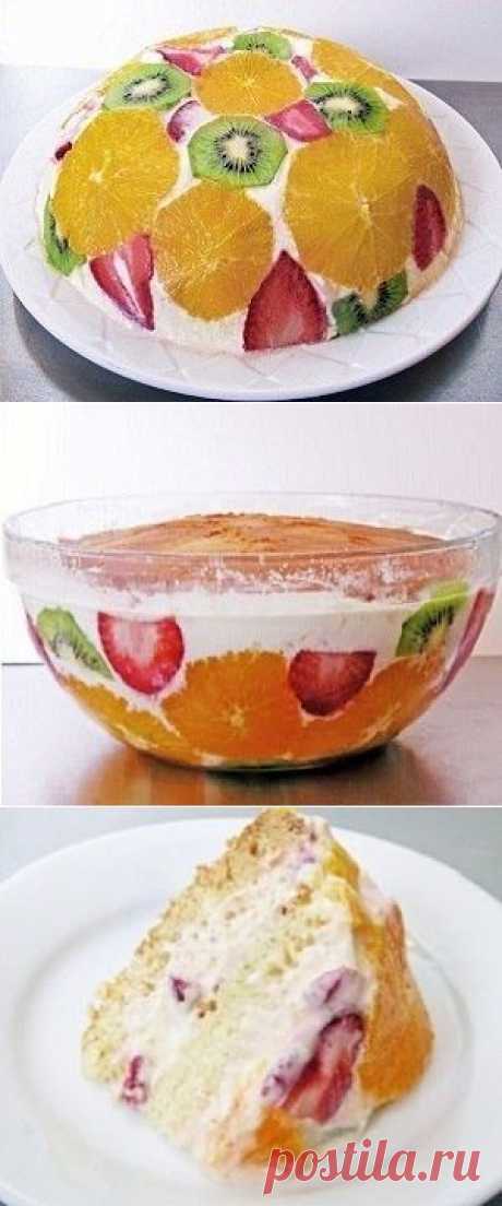 Как приготовить фруктовый торт - рецепт, ингридиенты и фотографии
