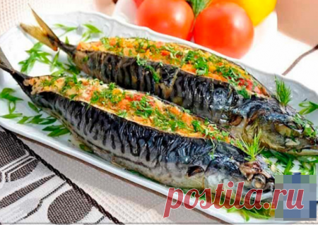 (+2) Скумбрия с овощами запеченная в фольге