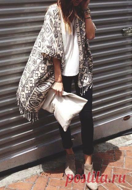 KoloDIY: Идея: накидка в стиле бохо своими руками