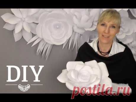 DIY: Große Papierblüten-Wand aus Kopierpapier selber machen | Deko Kitchen