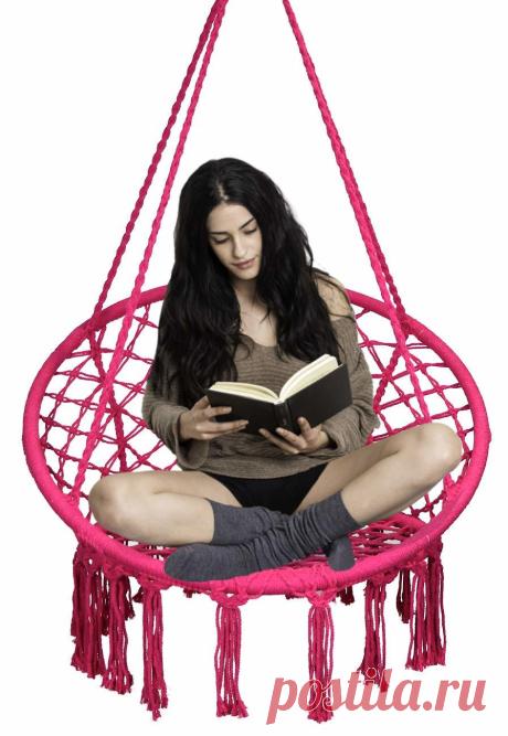 Hammock Chair Macrame Swing, Hanging Chair for Reading/Leisure, 330 Pound Rose EasyTime Hammock Chair Macrame Swing, Hanging Chair for Reading/Leisure, 330 Pound Capacity, Perfect for Indoor/Outdoor Home, Garden, Deck, Yard, Rose

EasyTime Hammock Chair Macrame Swing, Hanging Chair for Reading/Leisure, 330 Pound Capacity,...