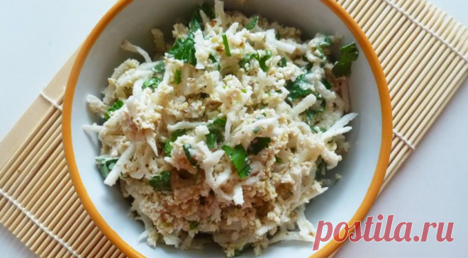 Салат из редьки и орехов, пошаговый рецепт с фото