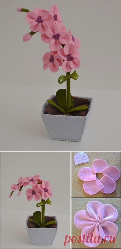 Нежные поделки из фетра.