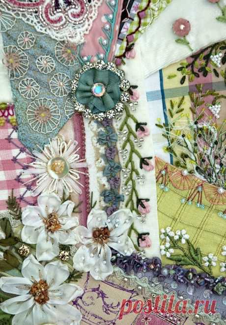 Crazy quilt stitches для вдохновения