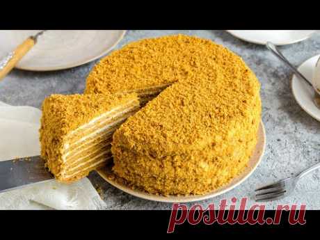 Торт МЕДОВИК: классический рецепт со Сметанным Кремом. Простой рецепт - Вкус, знакомый с Детства!