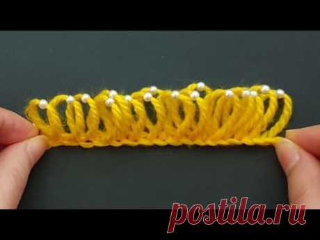 Amazing Flower Crafts Ideas with Woolen yarn - Hand Embroidery Trick - 2020 New Wool Thread Design