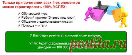 Как зарабатывать в интернет "100% Успех"  Отзыв