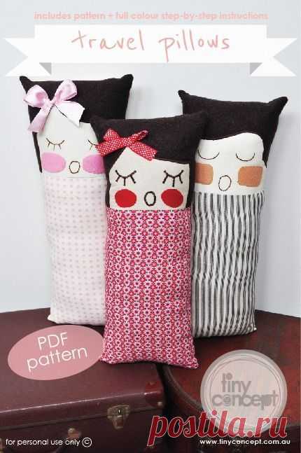 Travel Pillows PDF Pattern from Tiny Concept