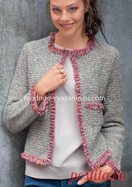Модные жакеты крючком - Crochet - Modnoe Vyazanie