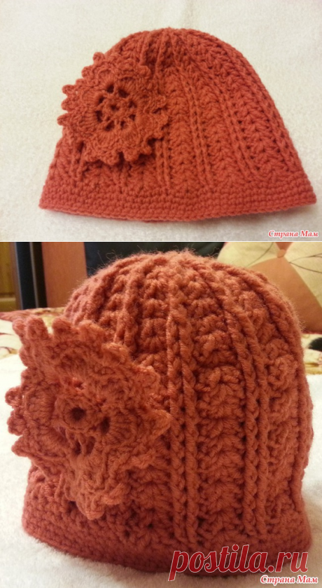 Осенняя шапочка для девочки - Страна Мам