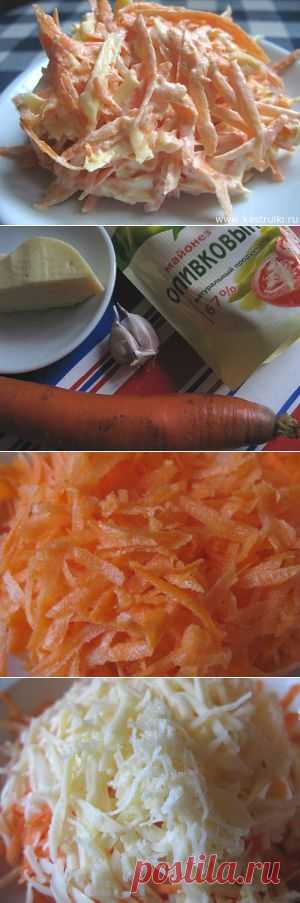 Салат с кальмарами, яйцами и луком