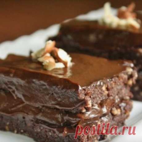 ТОРТ С ШОКОЛАДОМ, СГУЩЕНКОЙ И ОРЕХАМИ - МирТесен