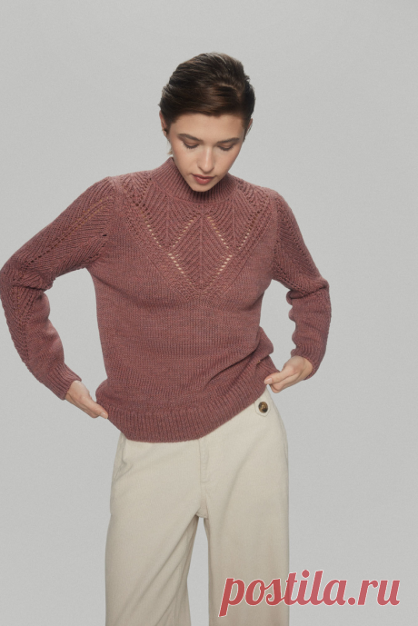 Подборка вязаных моделей с кокетками (со схемами) | Вязание спицами LenkomKnit | Дзен