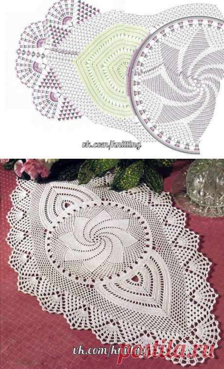 Салфетка крючком