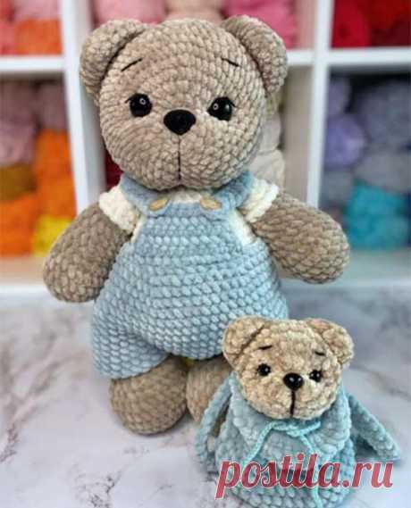 Мишка крючком. Амигуруми схемы и описания. Автор: Алина Камалиева | IRINELY.ART