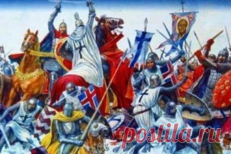 Ледовое побоище: великая битва Руси против Запада 5 апреля 1242 года на Чудском озере произошло знаменитое Ледовое побоище. Русские воины под командованием князя Александра Невского разгромили немецких рыцарей, собиравшихся нанести удар по Великому Н…