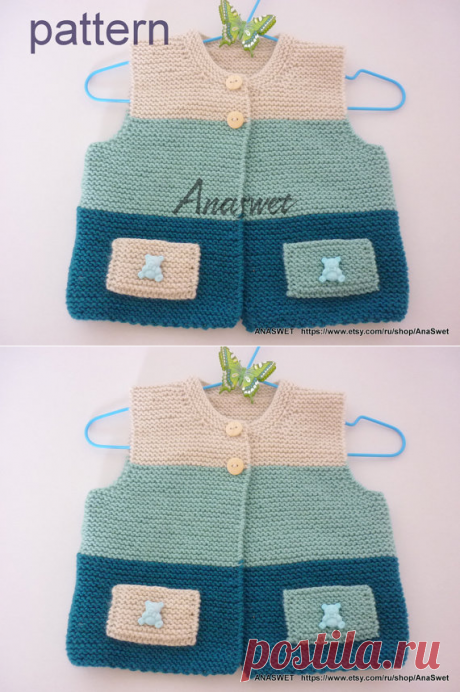 Knitting baby patterns.Knit baby vestKnitted baby