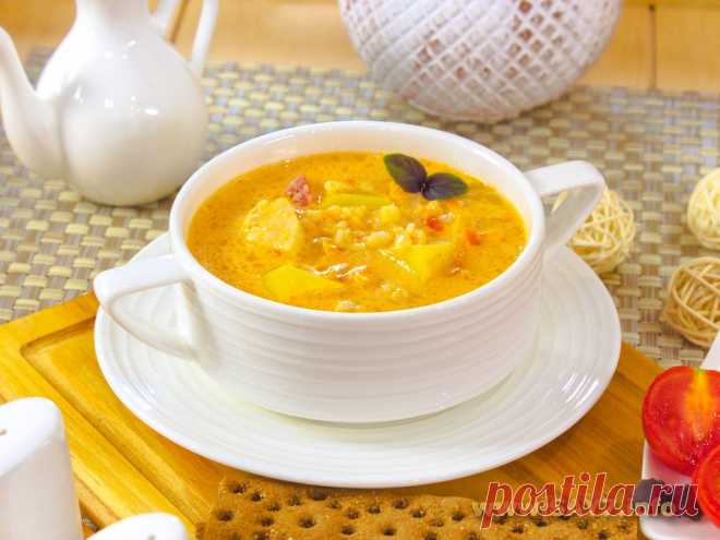 Сырный суп с булгуром и томатами. Сырный суп с булгуром и томатами