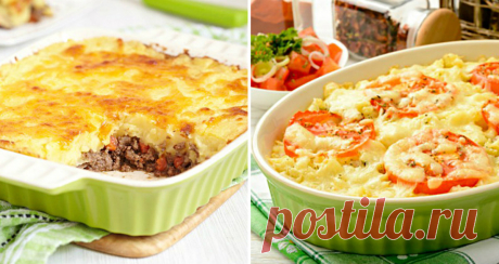 Подборка из 7 рецептов картофельных запеканок с начинками на любой вкус В понедельник — с мясом, а в четверг — с рыбой.