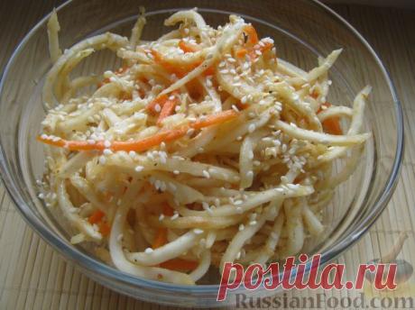 Рецепт: Сельдерей с морковью по-корейски на RussianFood.com