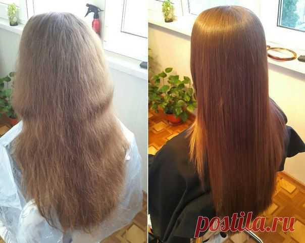 Химическое выпрямление волос