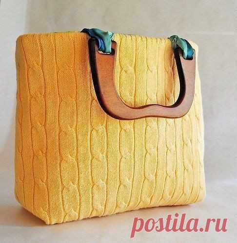 ​Переделки своими руками: сумка из старого свитера Переделки своими руками: сумка из старого свитераПеред вами идея, воспользовавшись которой, можно создать совершенно уникальную сумку.