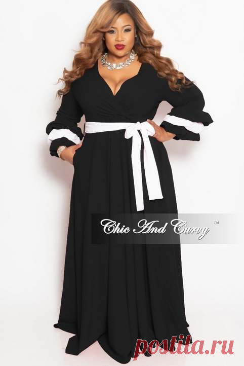 Платья для полных женщин американского бренда Chic & Curvy весна 2019