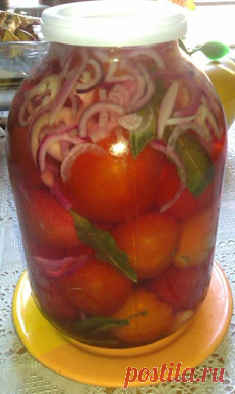 Вкусные помидорки с луком