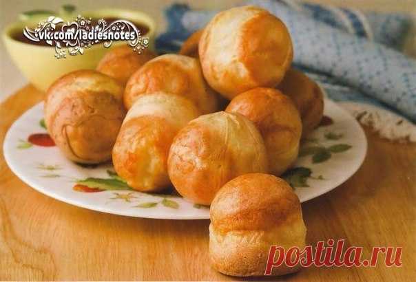 Дутые оладьи.