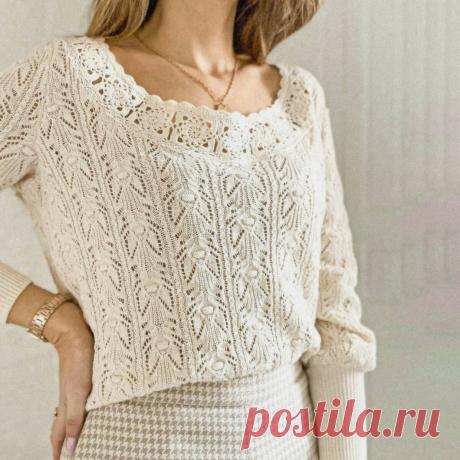 5 прелестных женских свитеров спицами. Модели на зиму и будущую весну | Вязание с Paradosik_Handmade | Дзен