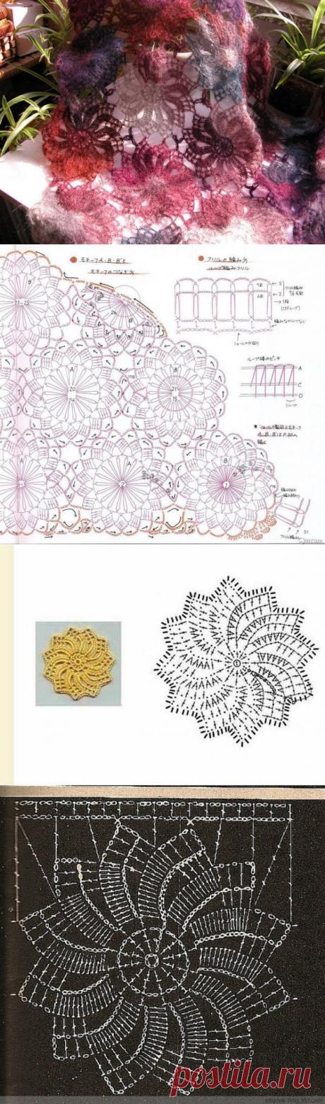 Шаль из мотивов