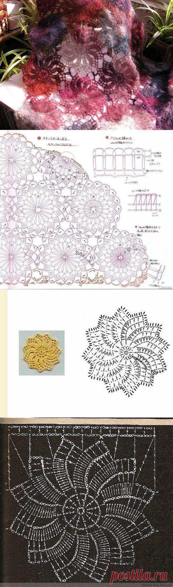 Шаль из мотивов