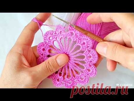 Muhteşem tığ işi örgü dantel motif modeli Knitting Crochet