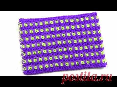 Двухцветный клетчатый узор   Two tone checkered pattern