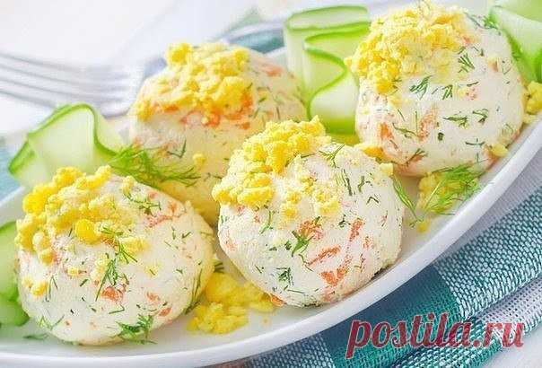 Сырно-крабовые шарики - Простые рецепты Овкусе.ру