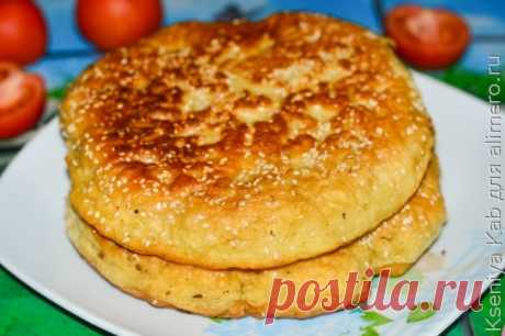 Лепешки на сковороде с кунжутом