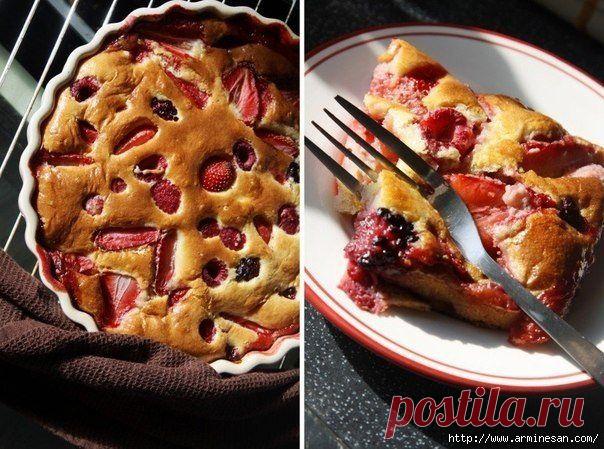 Ягодное клафути