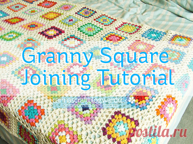Carina's Craftblog: Granny square joining tutorial