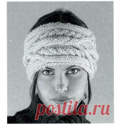 Вязание повязки на голову спицами. Без перевода. / Обсуждение на LiveInternet - Российский Сервис Онлайн-Дневников