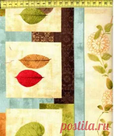 Широкие полосы с листьями 1810-124W - Листопад &lt;- WILMINGTON PRINTS &lt;- Ткани - Каталог | StitchCraft