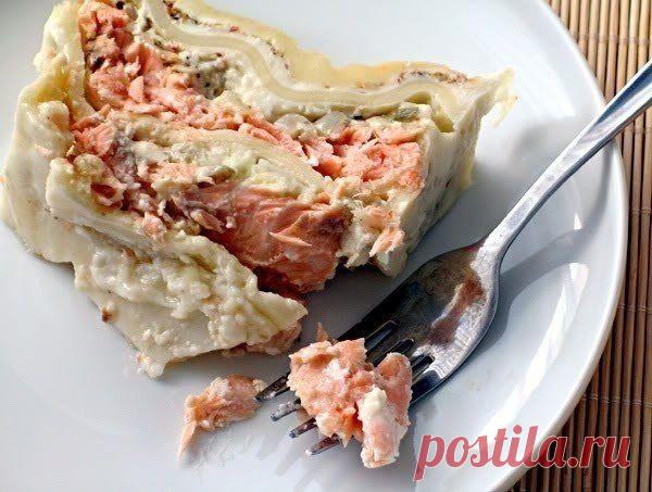 Как приготовить лазанья с семгой - рецепт, ингридиенты и фотографии
