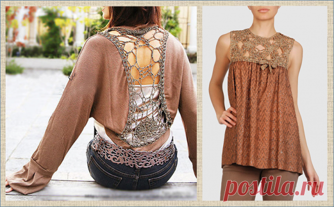 Вязание с тканью - самые красивые летние модели | МНЕ ИНТЕРЕСНО | Яндекс Дзен