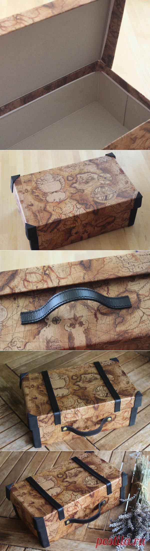 Оригинальная упаковка: как из коробки сделать «чемодан»