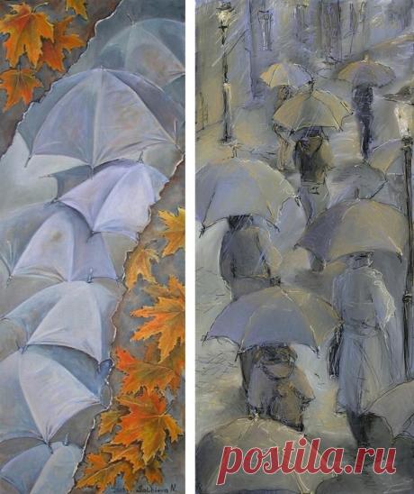 Художник, что рисует дождь: Очарование осени на картинах эмигрантки-петербурженки